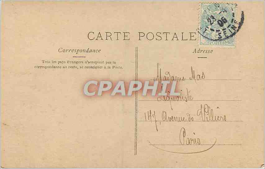 CPA Heureuses Paques Femme Enfant — Rückseite