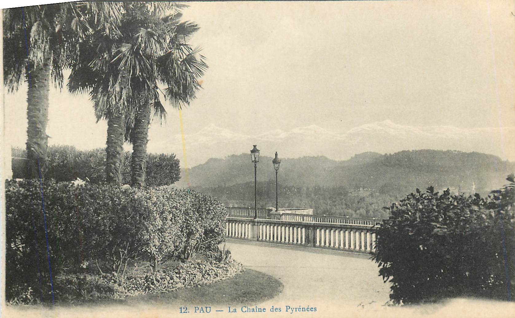 CPA Pau  La Chaine des Pyrenees 