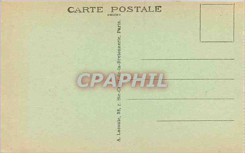 CPA Paris Le Palais et le Jardin du Luxembourg  — Rückseite