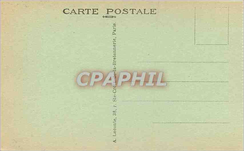 CPA Paris La Conciergerie et le Pont au Change Bateau — Verso