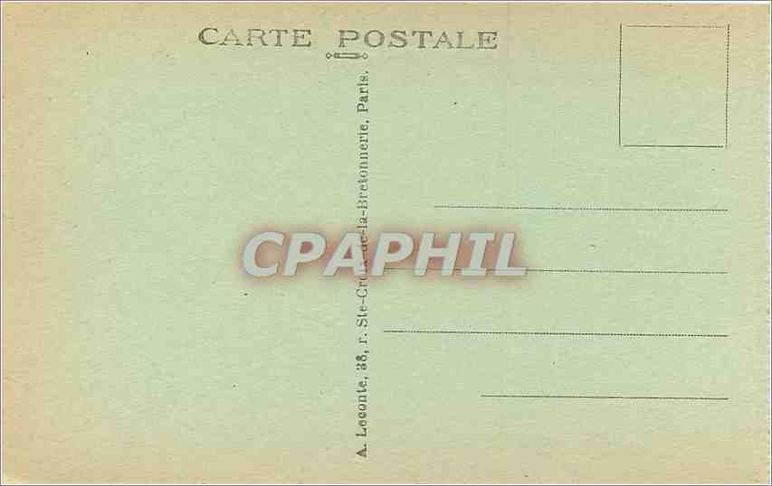 CPA Paris Le Boulevard et la Porte Saint Denis  — Rückseite