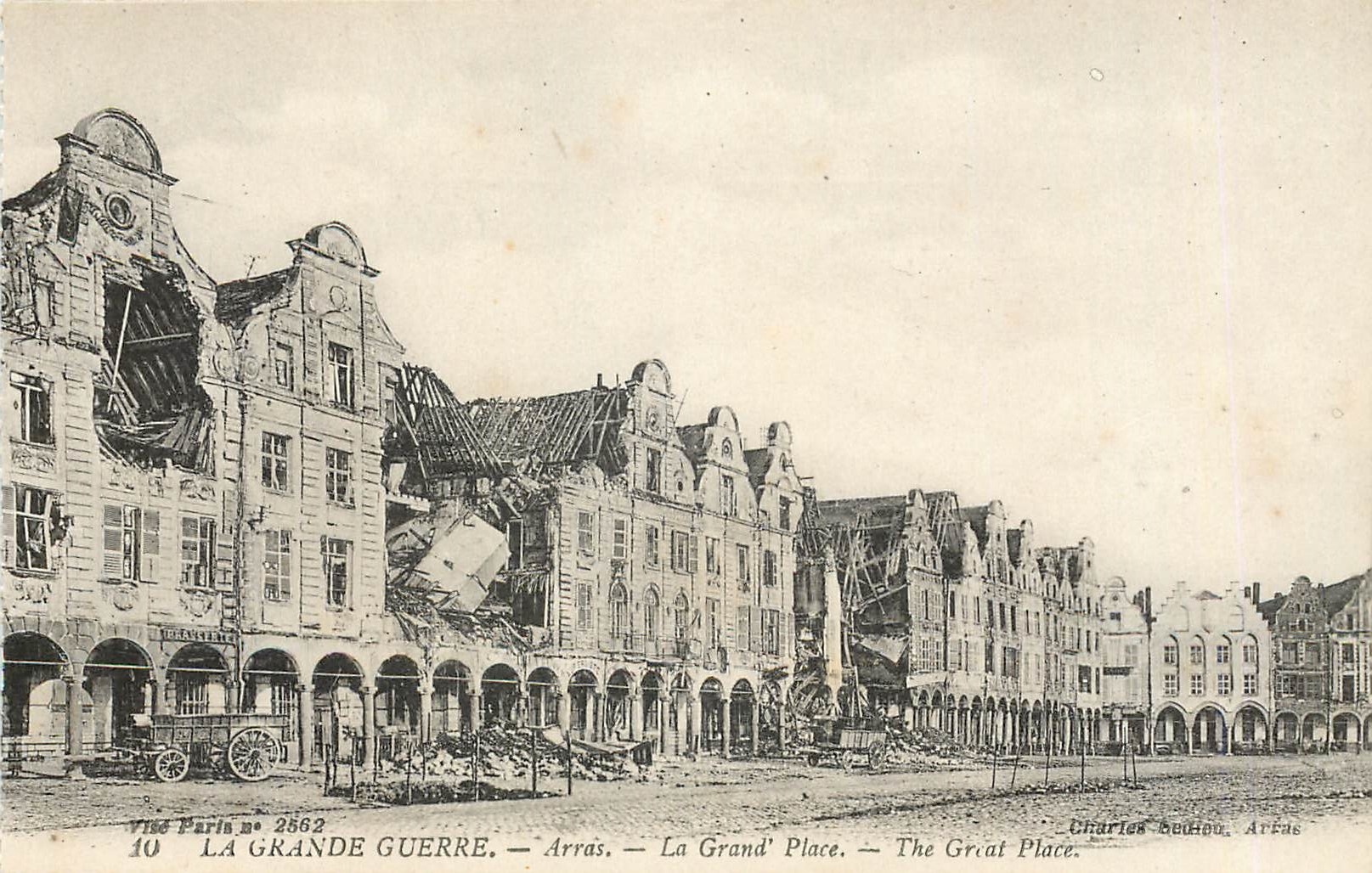 Arras — La Grand' Place — La Grande Guerre — Charles Seubou, Arras