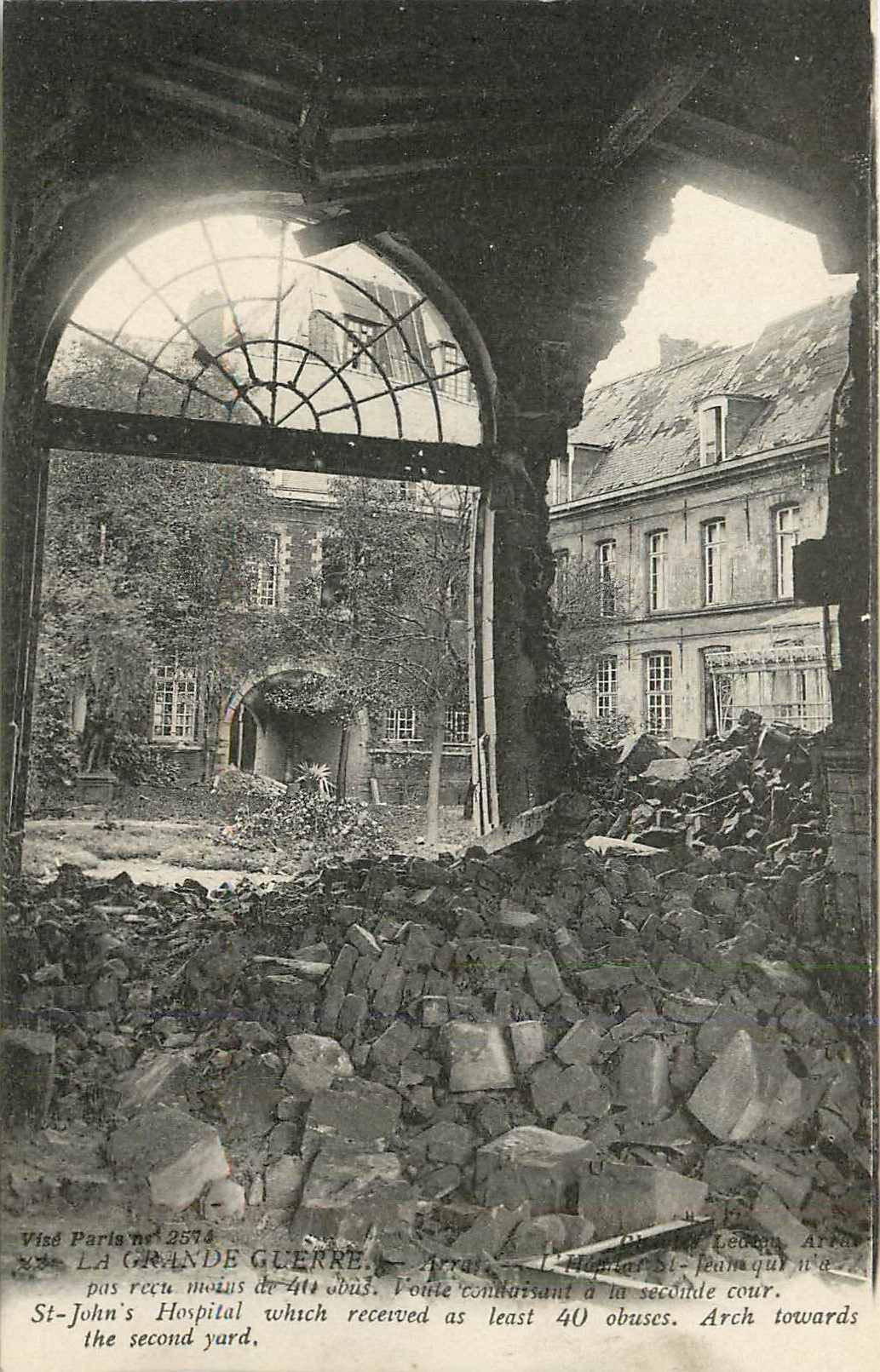 CPA La Grande Guerre Arras St John Hospital 