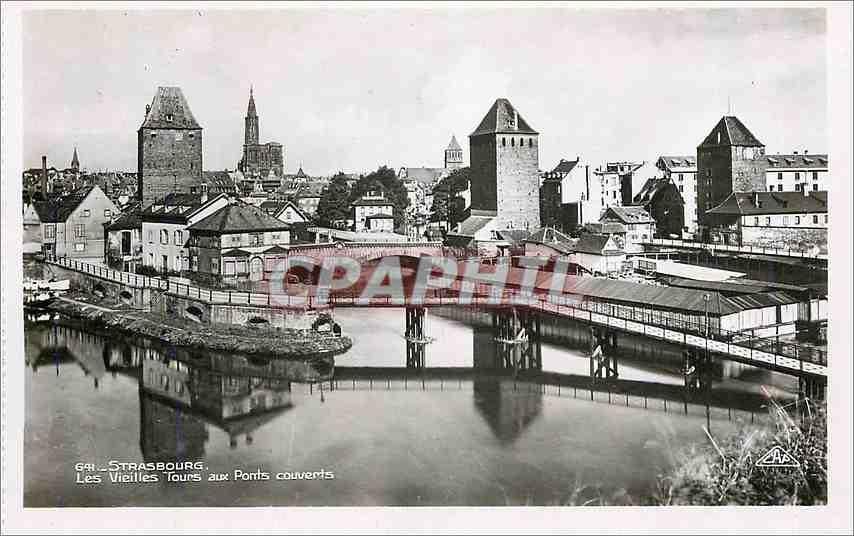 CPA Strasbourg Las Vieilles Tours aux Ponts Couverts 