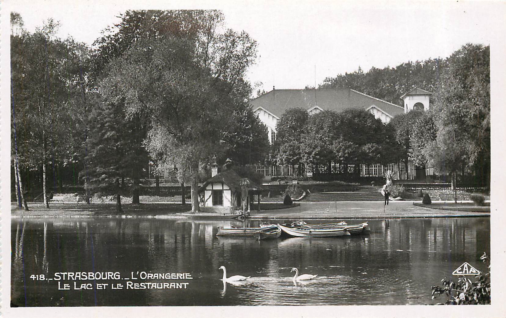CPA Strasbourg L'Orangerie Le Lac et le Restaurant 