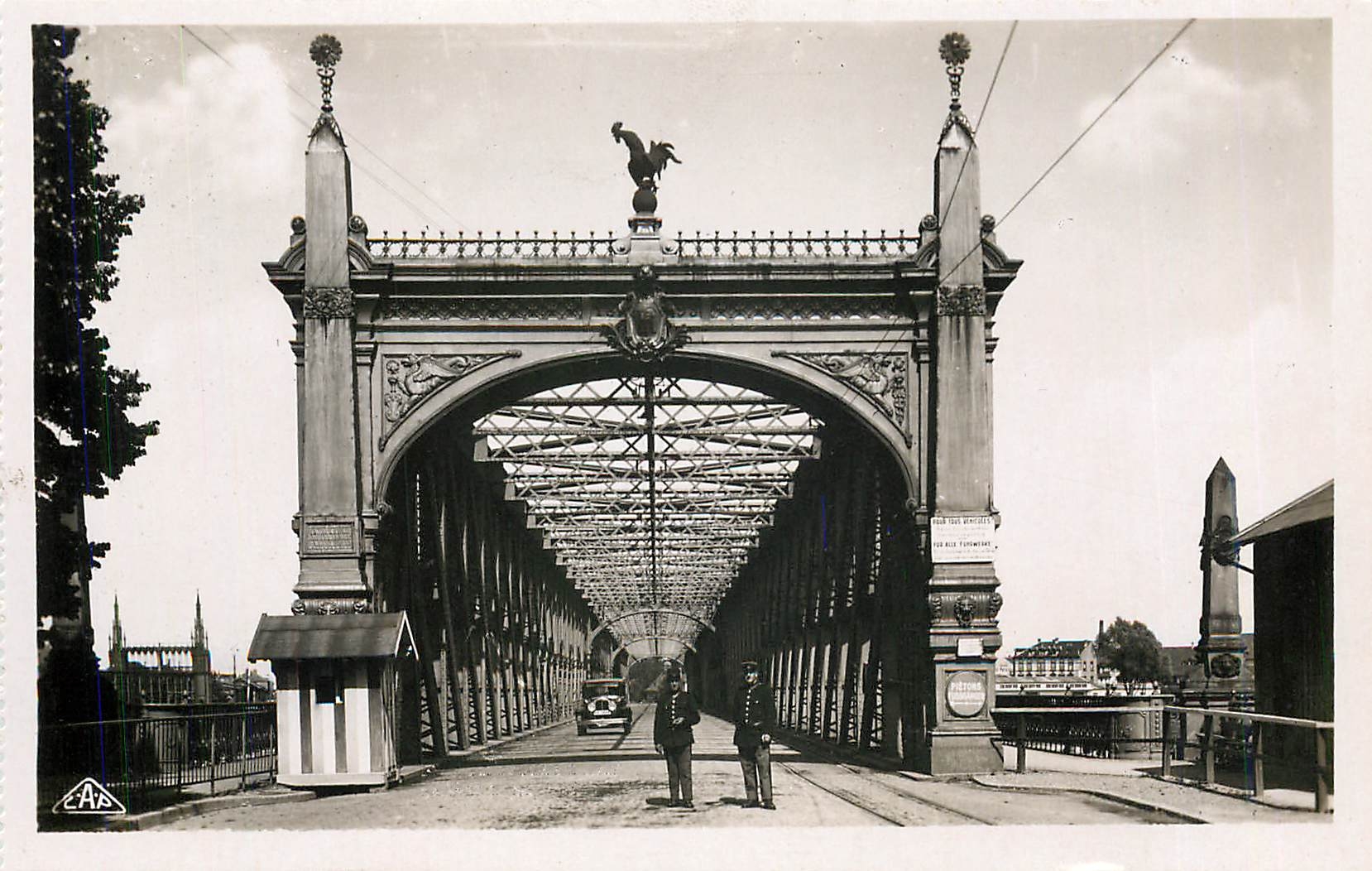 CPA Strasbourg Le Pont de Kehl 