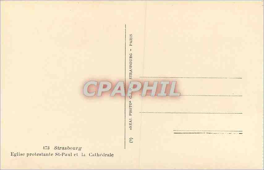 Strasbourg — Église protestante Saint-Paul et la Cathédrale — CPAPHIL — Reverso