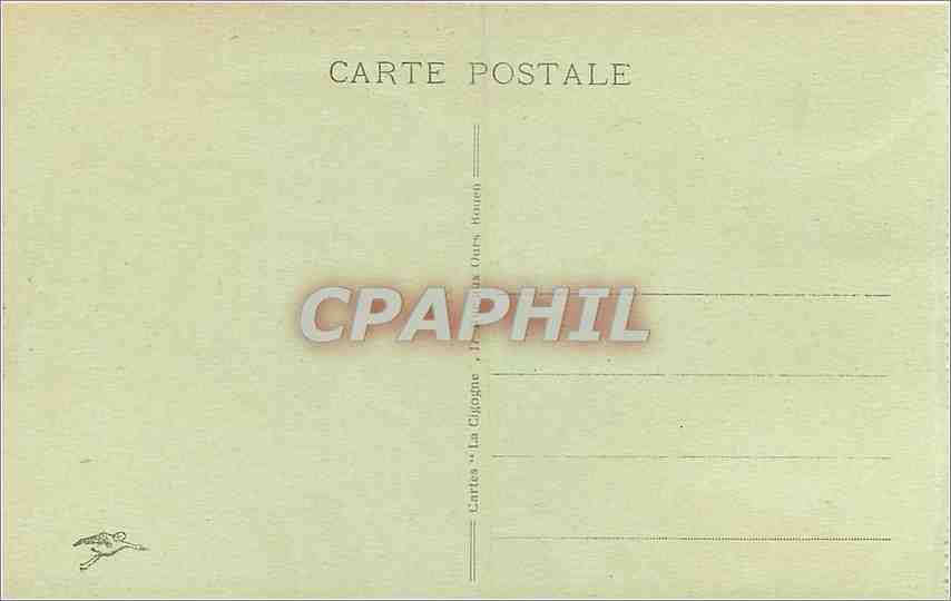 CPA Rouen Vieille Maison Rue St Romain Cour d'Albane  — Verso