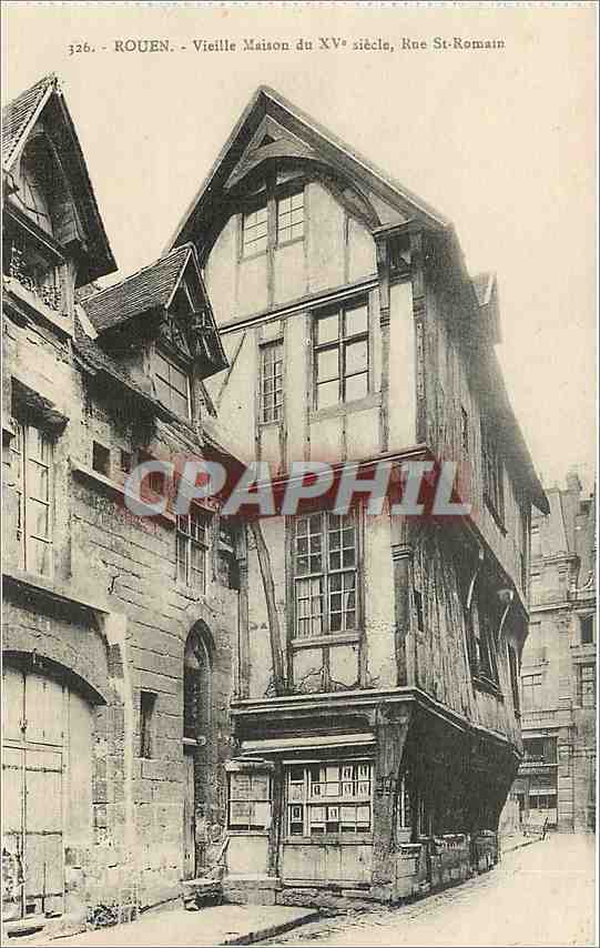 CPA Rouen Vieille Maison Rue St Romain 