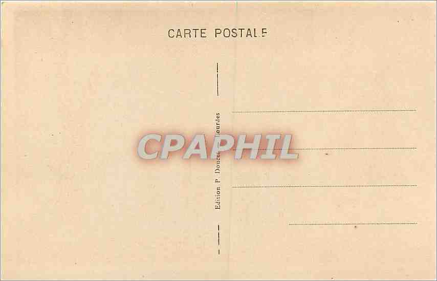 CPA Calvaire de Lourdes IX Station Jesus tombe pour la troisieme jois  — Verso