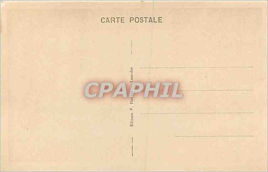 CPA Calvaire de Lourdes VII Station Jesus tombe pour la deuzieme Jois  — Verso