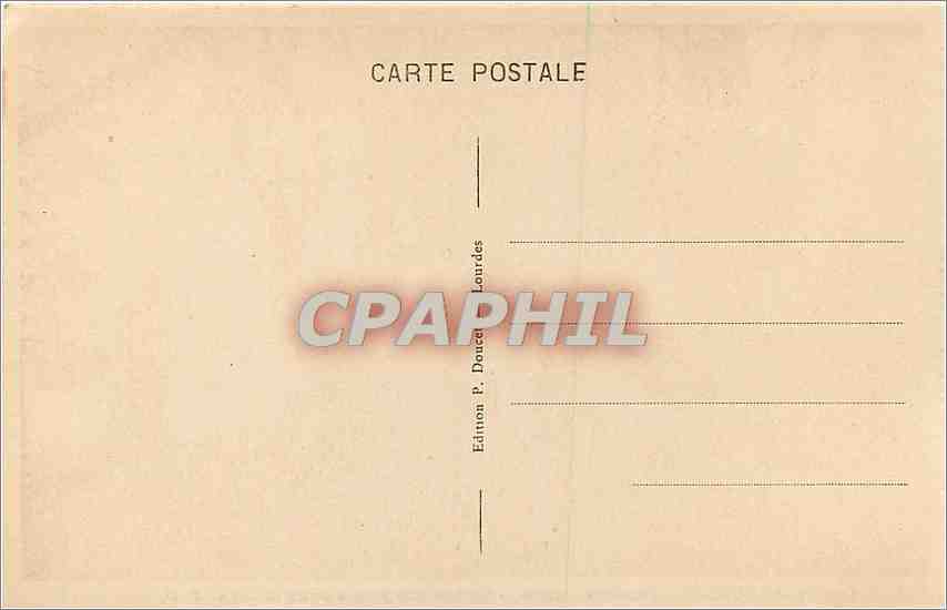CPA Calvaire de Lourdes V Station Simon le Cyreneen aide Jesus a portex sa Croix  — Verso