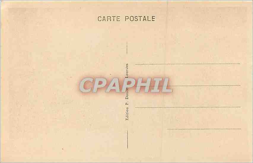CPA Calvaire de Lourdes III Station Jesus tombe sous le poids de sa Croix  — Verso