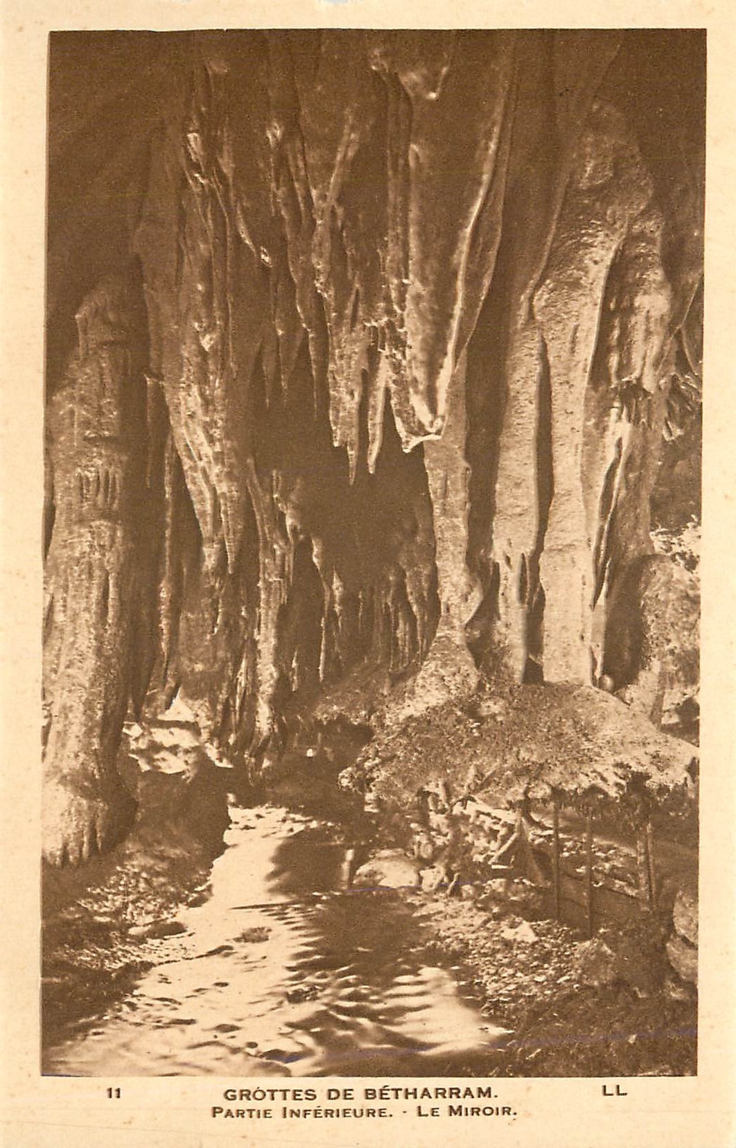 CPA Grottes de Betharram Partie Inferieure Le Miroir 
