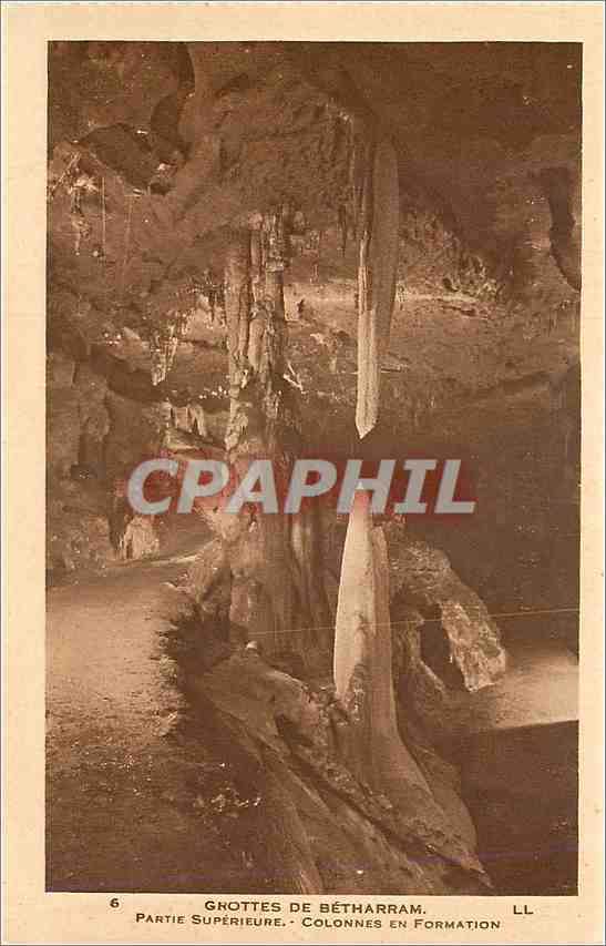 CPA Grottes de Betharram Partie Superiere Colonnes en Formation 