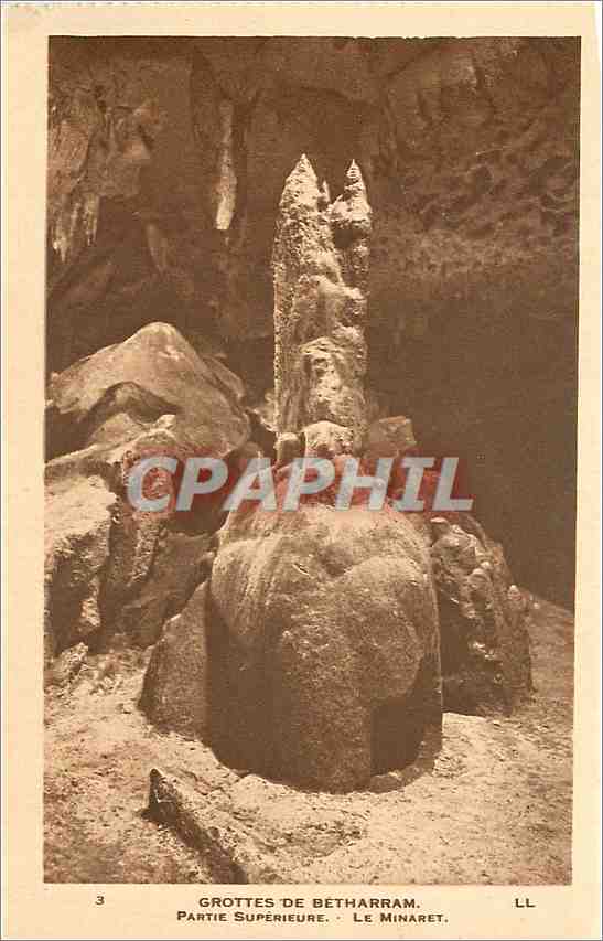 CPA Grottes de Betharram Partie Superiere Le Minaret 