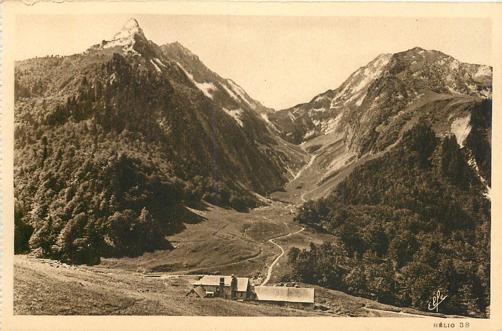 CPA Pyrenees Ocean Luchon L'Hospice et le Port de Venasque 