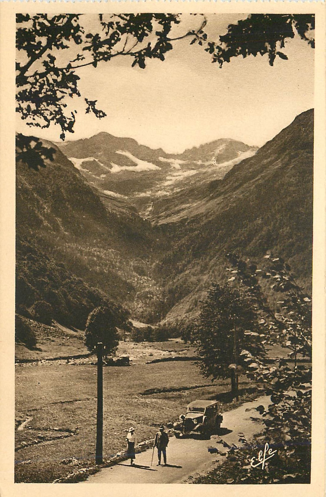 Gipfel und Gletscher von Cramiques — Luchon — Pyrénées-Océan — Verlag Labouche, Toulouse, Nr. 92