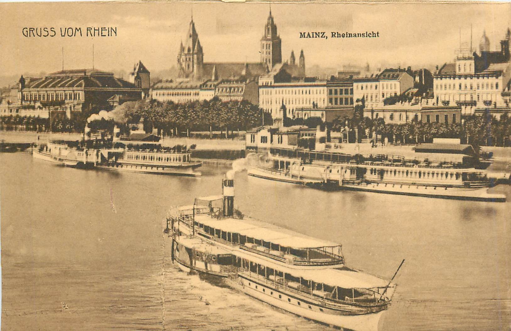 Mainz — View of the Rhine — unidentified publisher