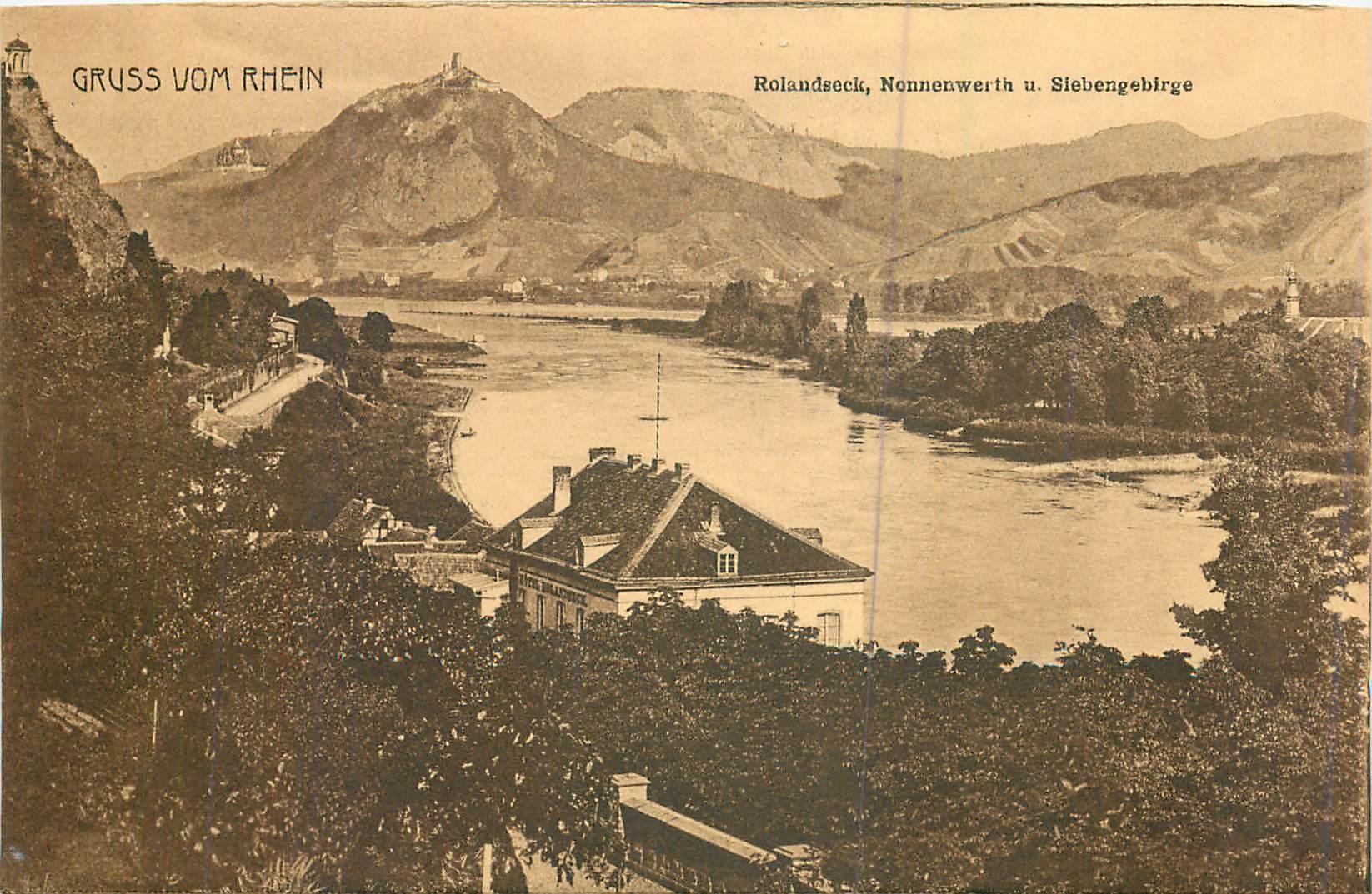 CPA Gruss vom Rhein Rolandeck Nonnenwerth 