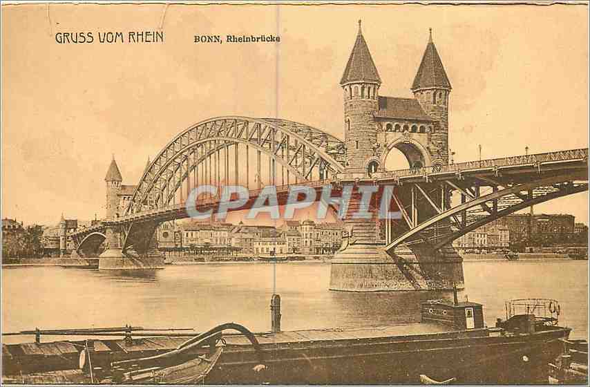 CPA Gruss vom Rhein Bonn Rheinbrucke 