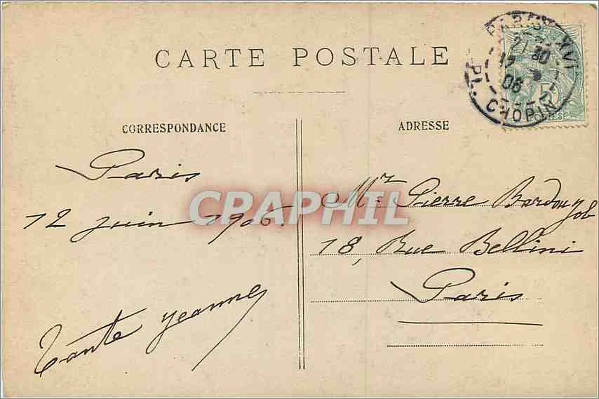 CPA Salon 1905 A jacomin Flambe  — Rückseite