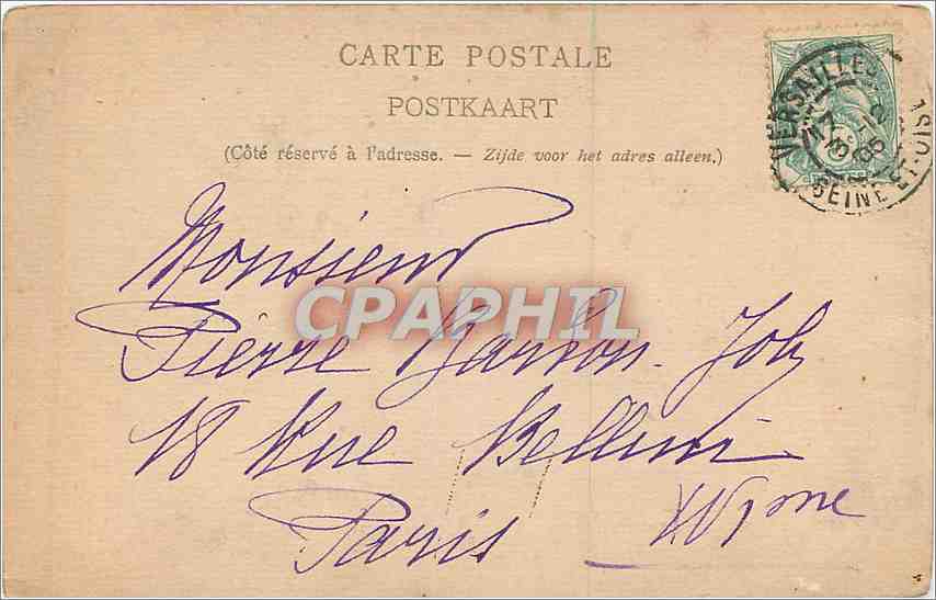 CPA Jurs heureux Schweninger — Rückseite