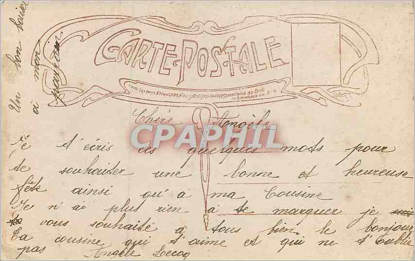 CPA Heureuse Fete Femme — Rückseite