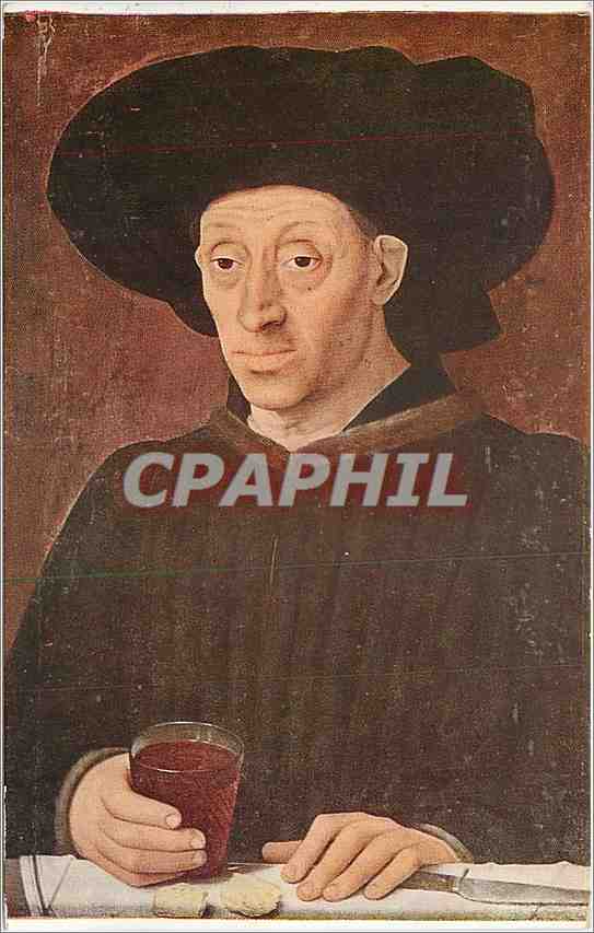 CPA Le Maitre de 1456 L'homme au verre de vin 