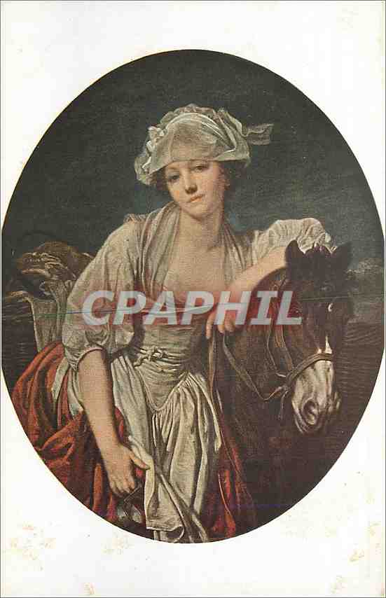 CPA JB Greuze La Laitiere 