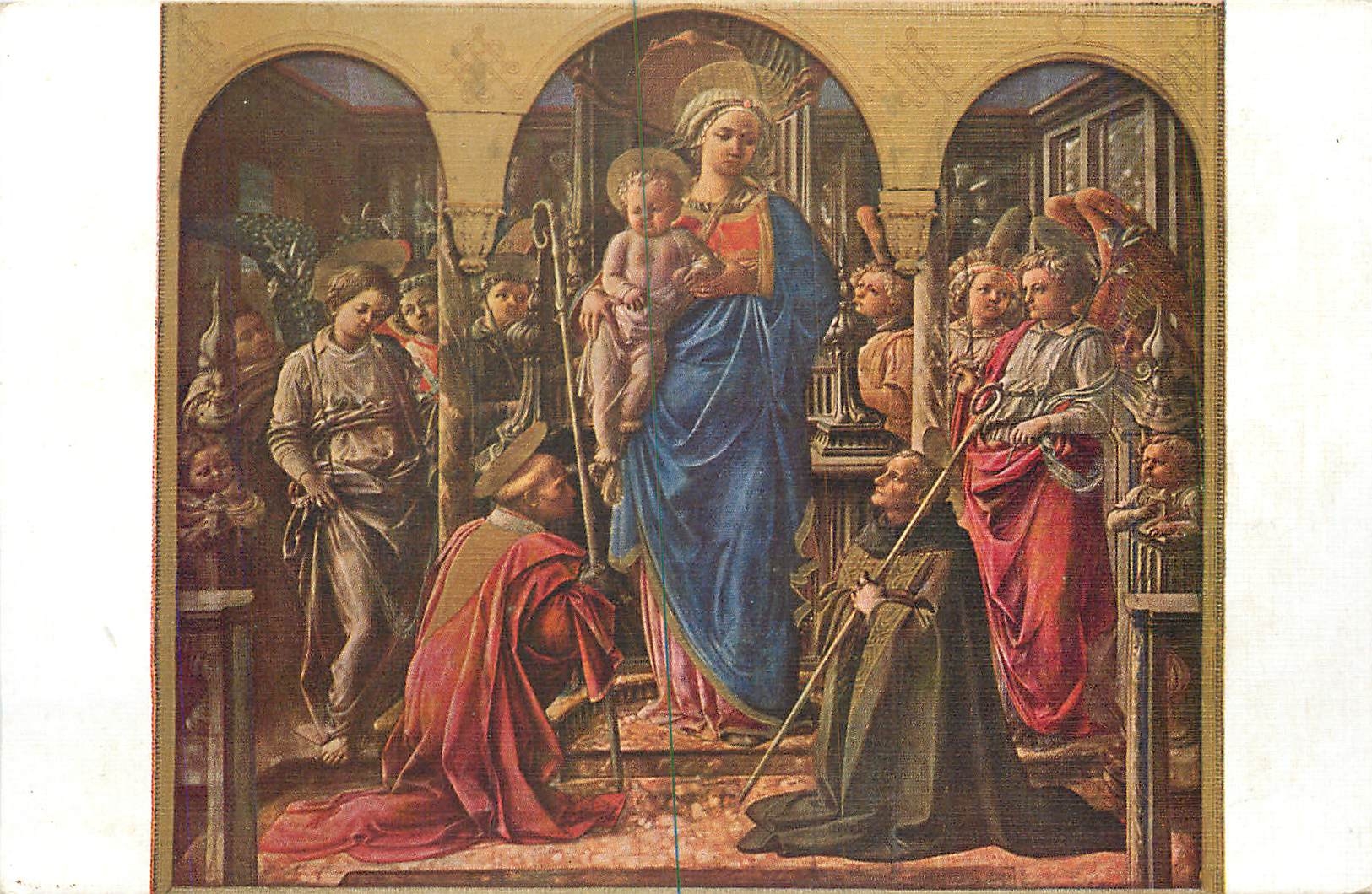 CPA Fra Filippo Lippi La Vierge et l'enfant Jesus 