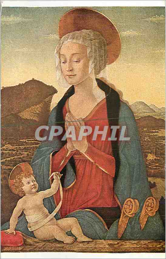 CPA Alessio Baldovinitti La Vierge et l'Enfant 