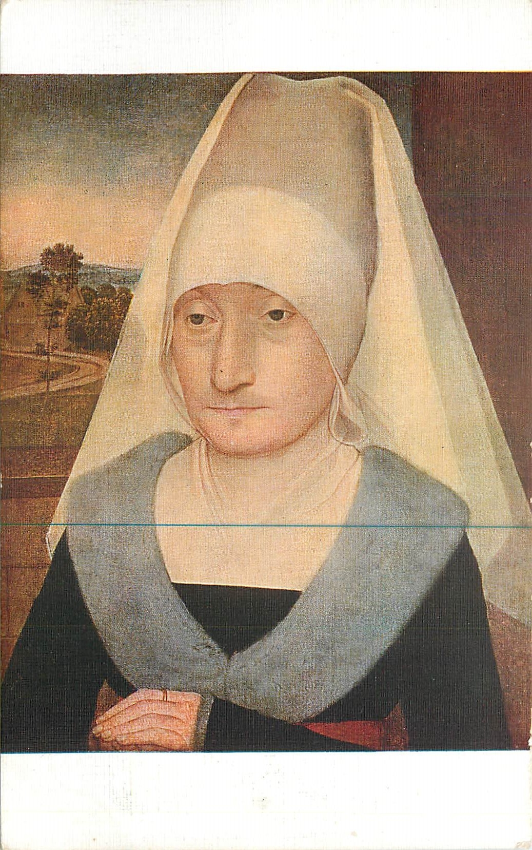 CPA Hans Memling Tete de vieille femme 