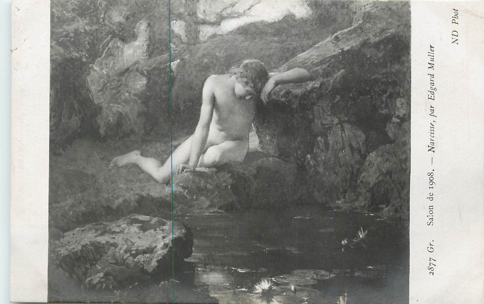CPA Salon de 1908 Narcisse par Edgard Muller 
