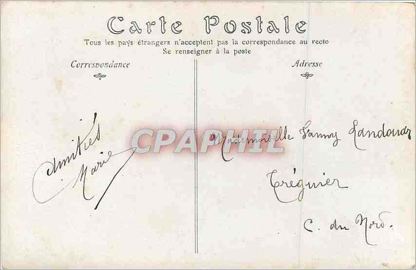 CPA Musee de Luxembourg Adolphe Pascal Dagnan Bouveret  — Verso