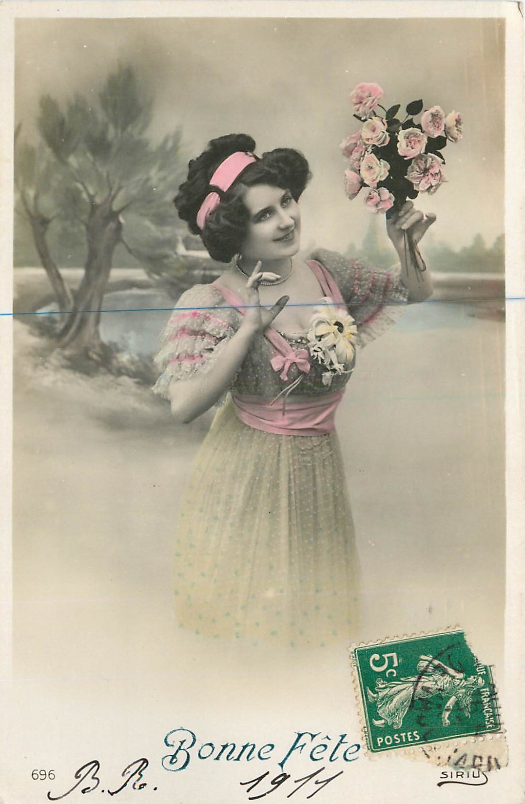 CPA Bonne Fete Femme