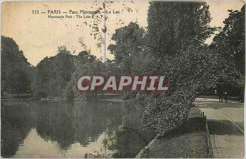 CPA Paris Parc Monsouris Le Lac 