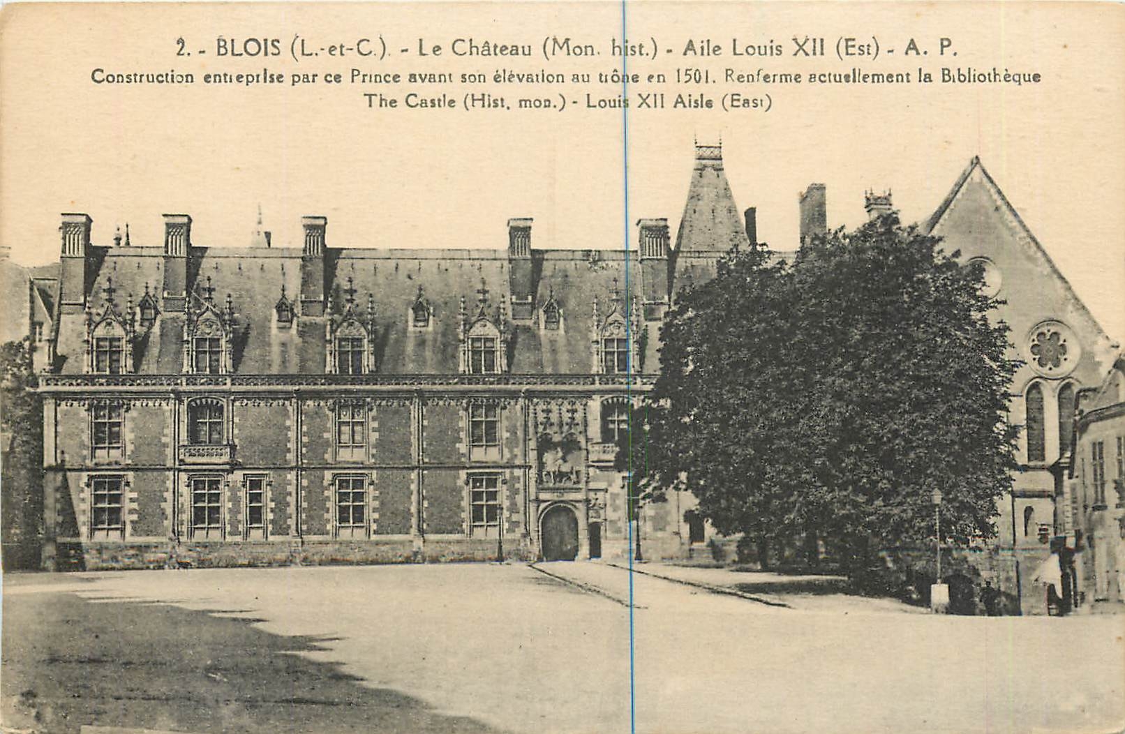 Blois (Loir-et-Cher) - Das Schloss (Historisches Denkmal) - Flügel Louis XII (Osten) - A. P.