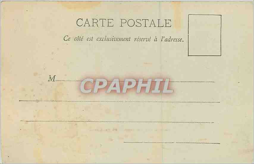 CPA Exposition de 1900 Le Trocadero Paris — Verso