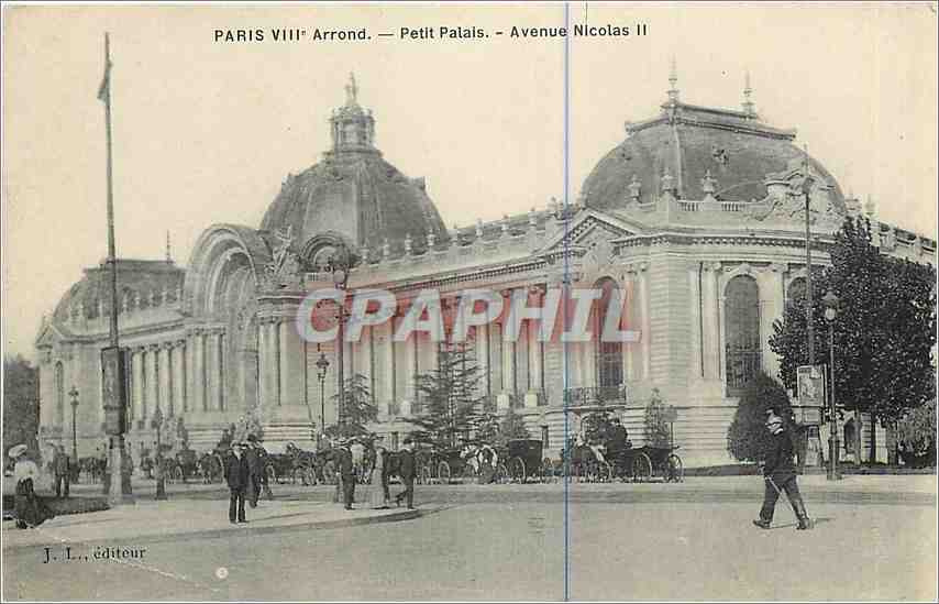 CPA Paris Petit Palais Avenue Nicolas II 