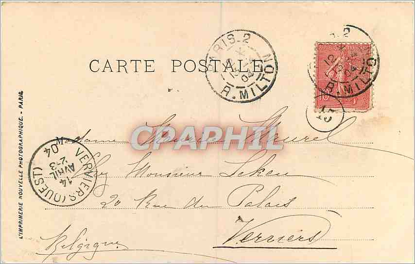 CPA Paris Le Lac du Bois du Boulogne  — Rückseite