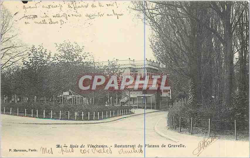 CPA Bois de Vincennes Restaurant du Plateau de Gravelle 
