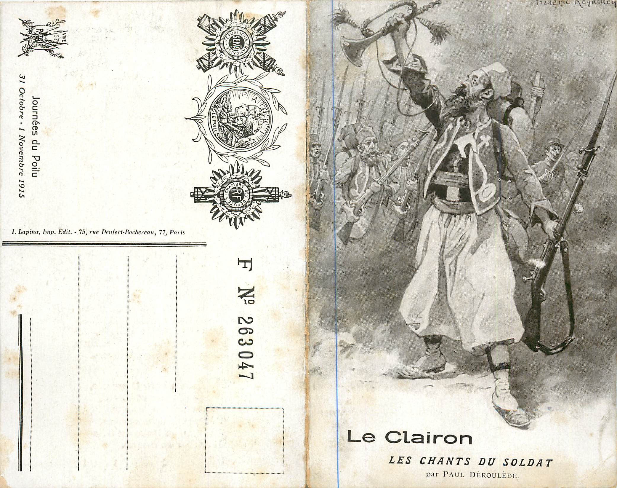 CPA Le Clairon Les Chants du Soldat Militaria