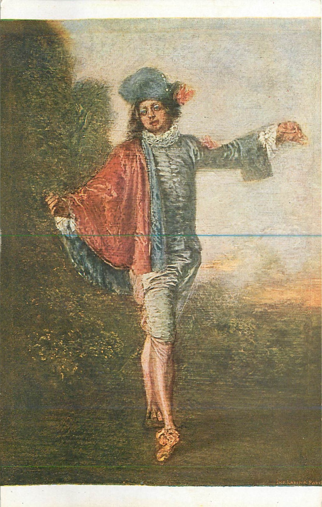 CPA Antoine Watteau L'Indefferent 