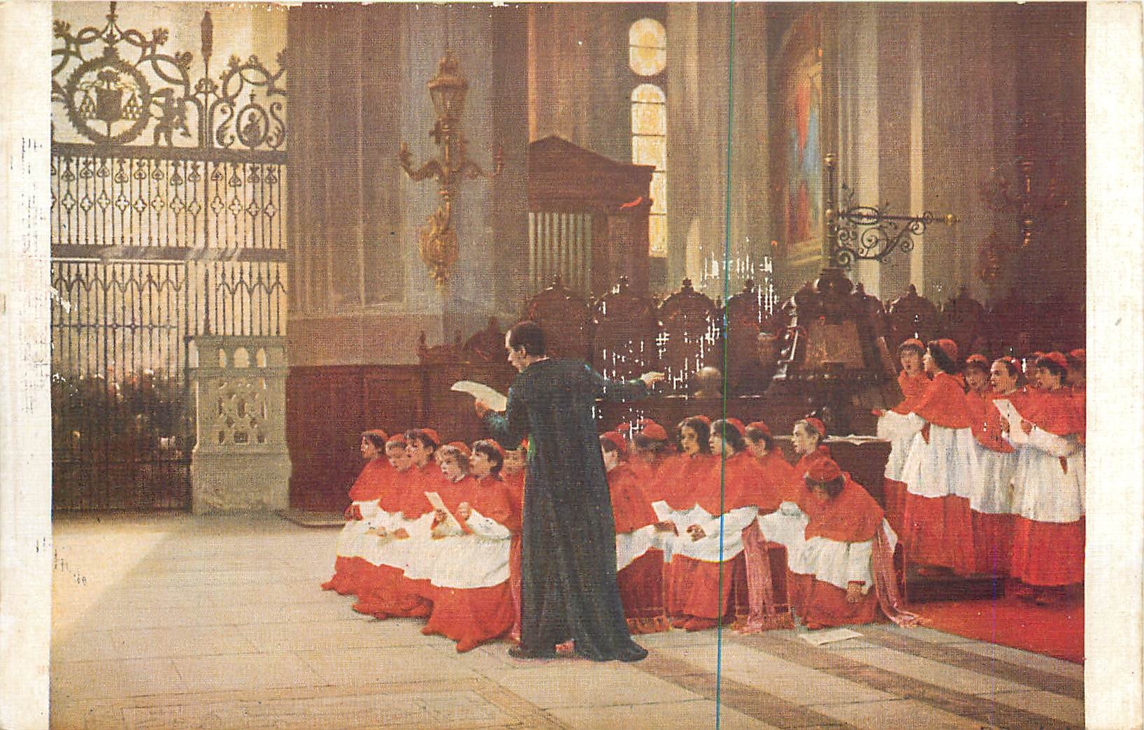 CPA Dawant Une maitrise d'enfants Italie