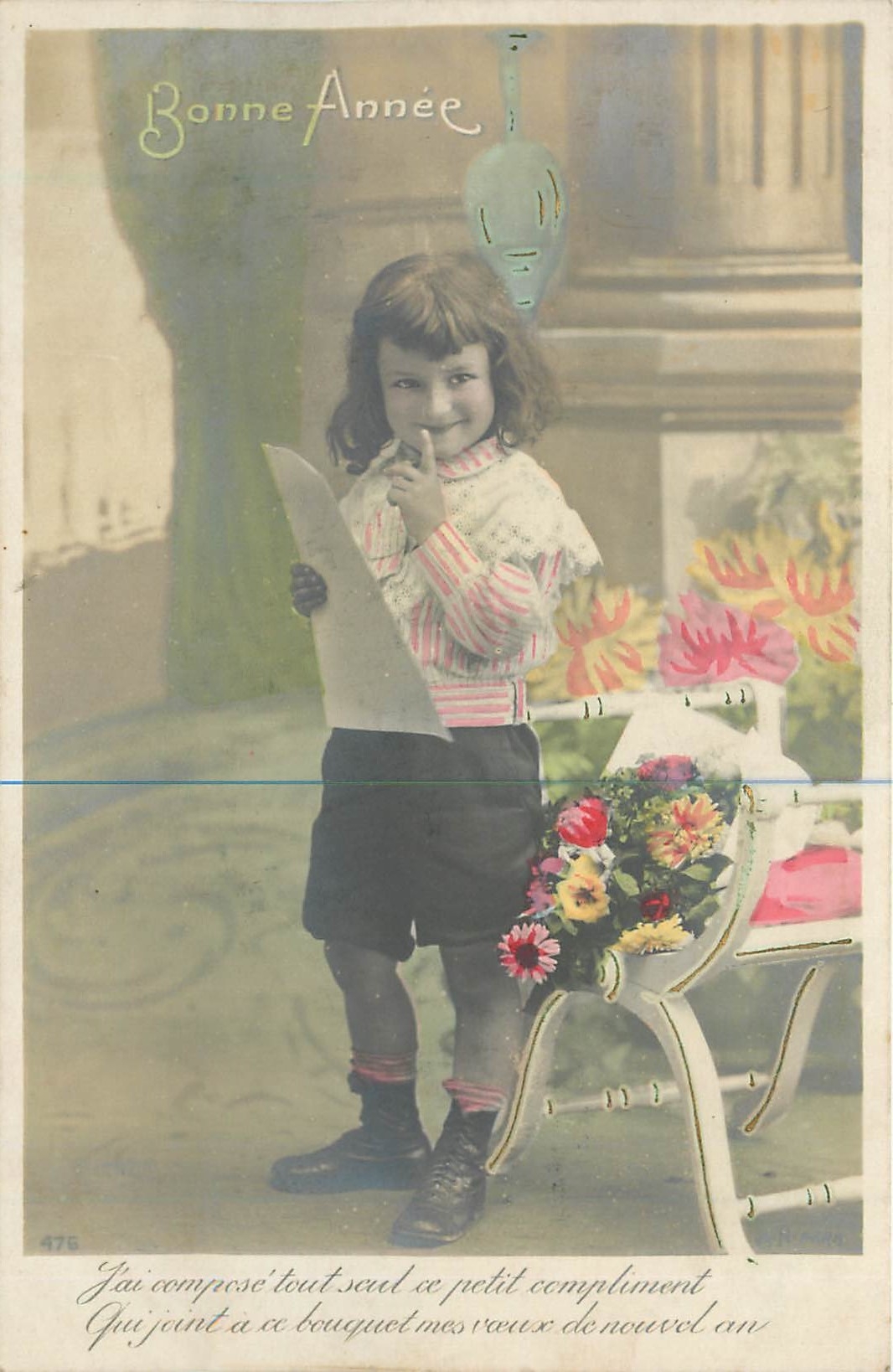 CPA Bonne Annee Enfant