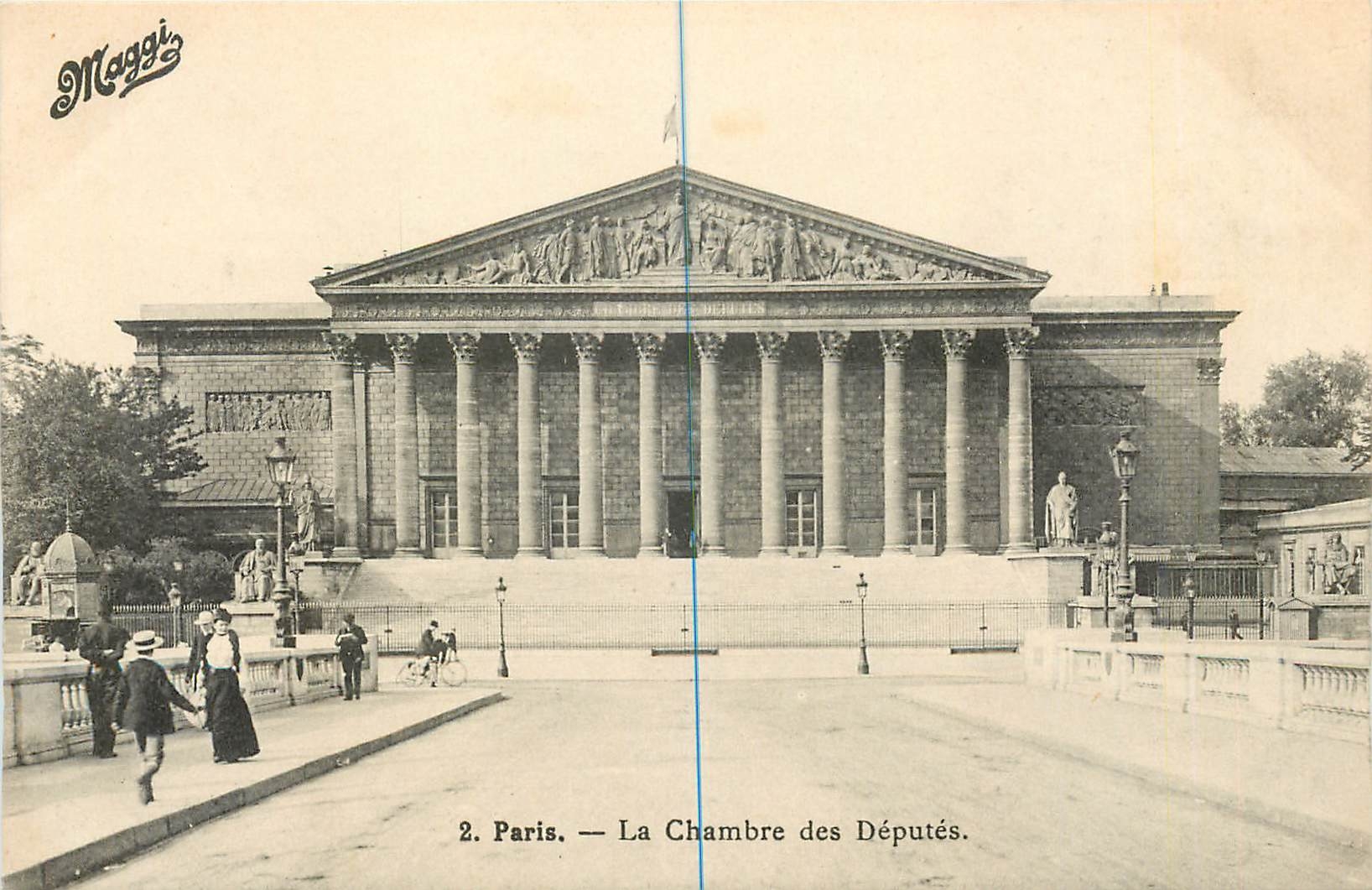 CPA Paris La Chambre des Deputes Publicite Maggi