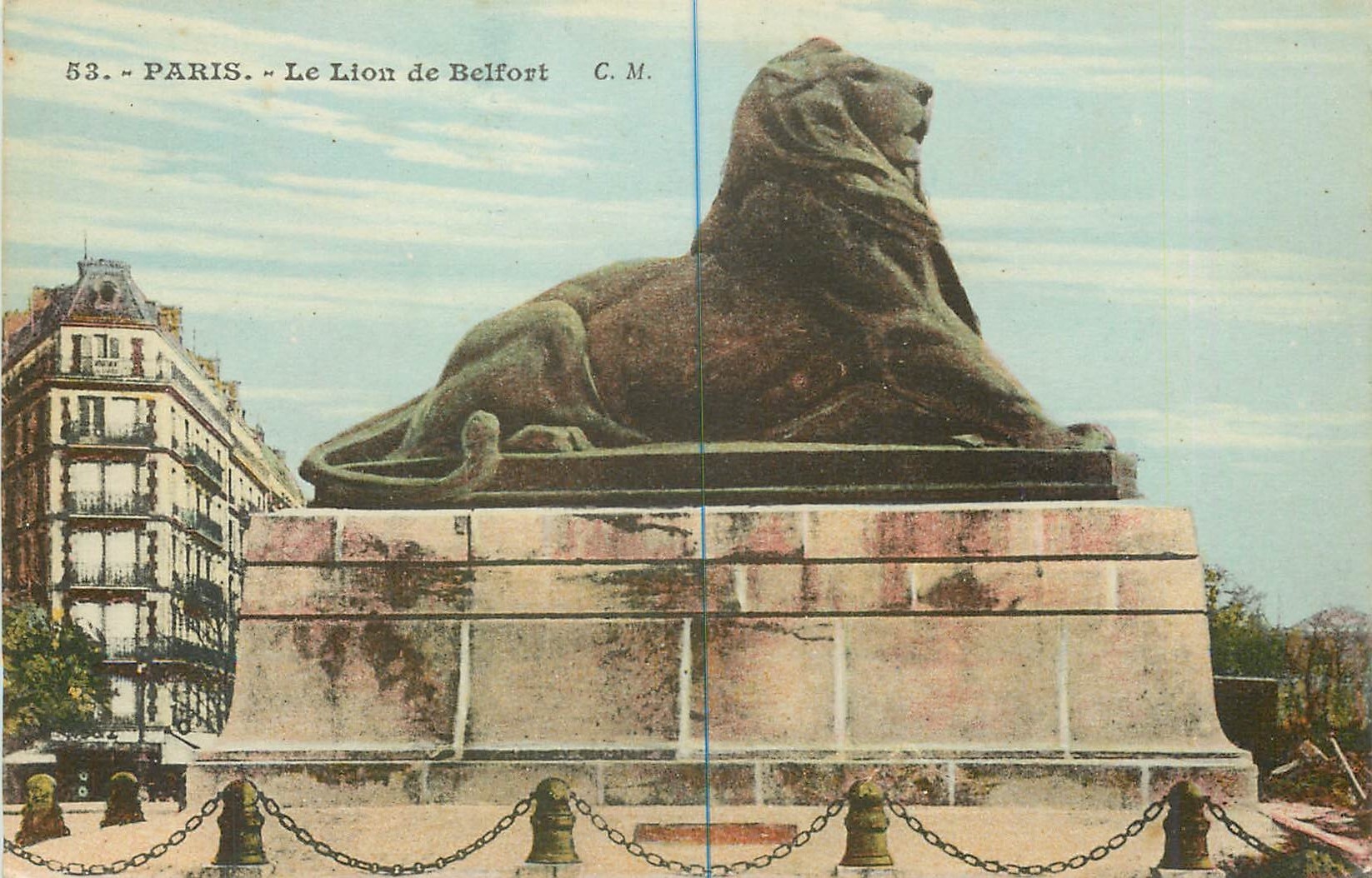 CPA Paris Le Lion de Belfort 