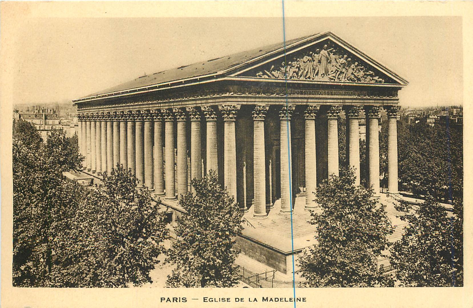 CPA Paris Eglise de la Madeleine 