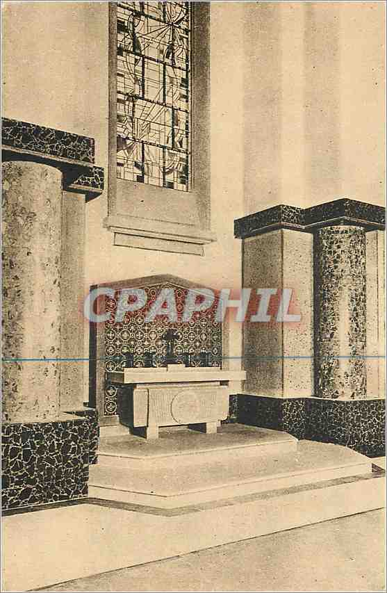 CPA Paris Eglise des Etudiants Sacre Coeur Autel des ames du purgatoire 